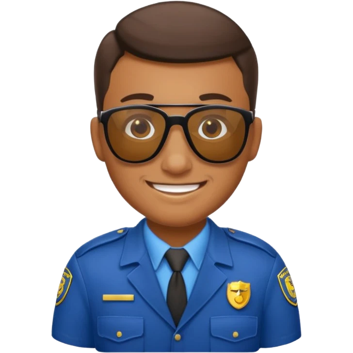 school security, sun glasses emoji