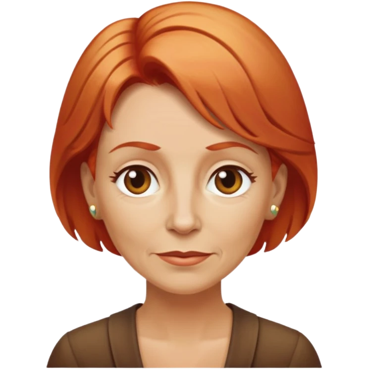 old mom one blonde, one red hair  and copper hair  emoji