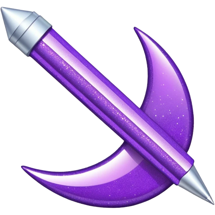 flecha para direita com glitter e roxa emoji