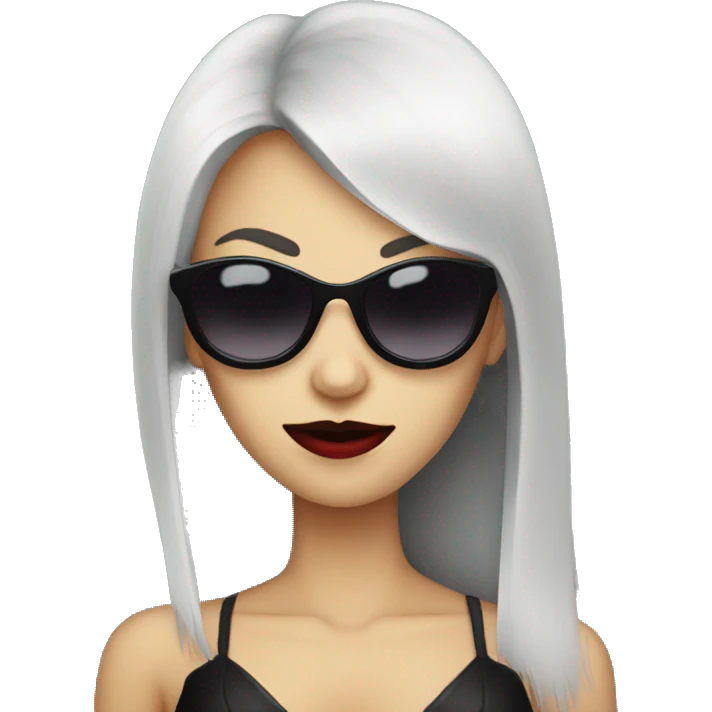 Female vampire with dark sunglasses emoji
