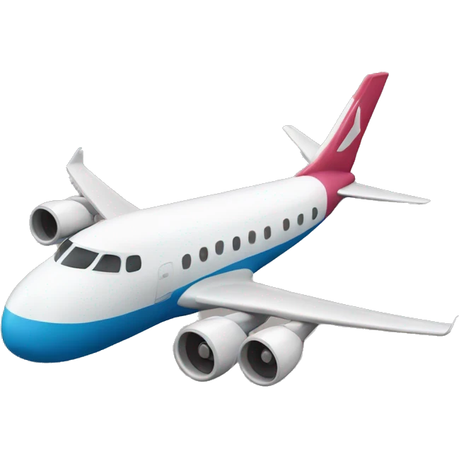 airplane with wig emoji