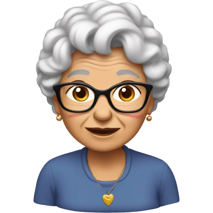 Grandma in love  emoji