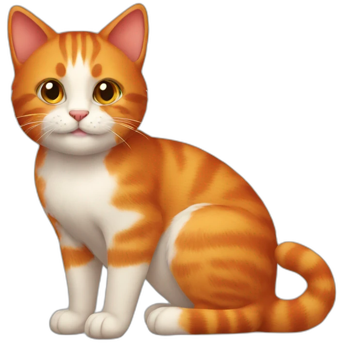Red cat emoji