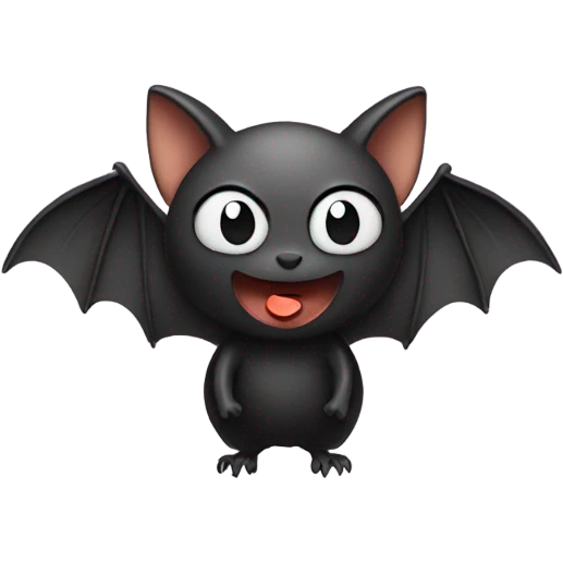 Bat with a heart emoji