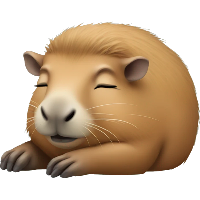 sleeping capybara emoji