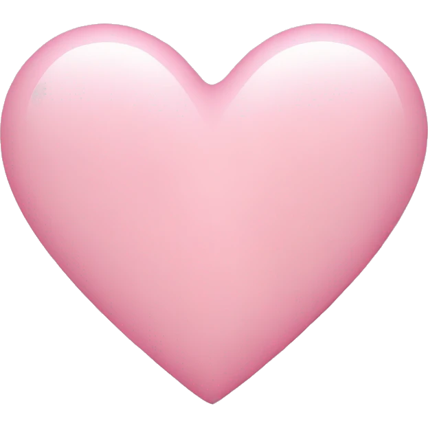 Light pink heart emoji