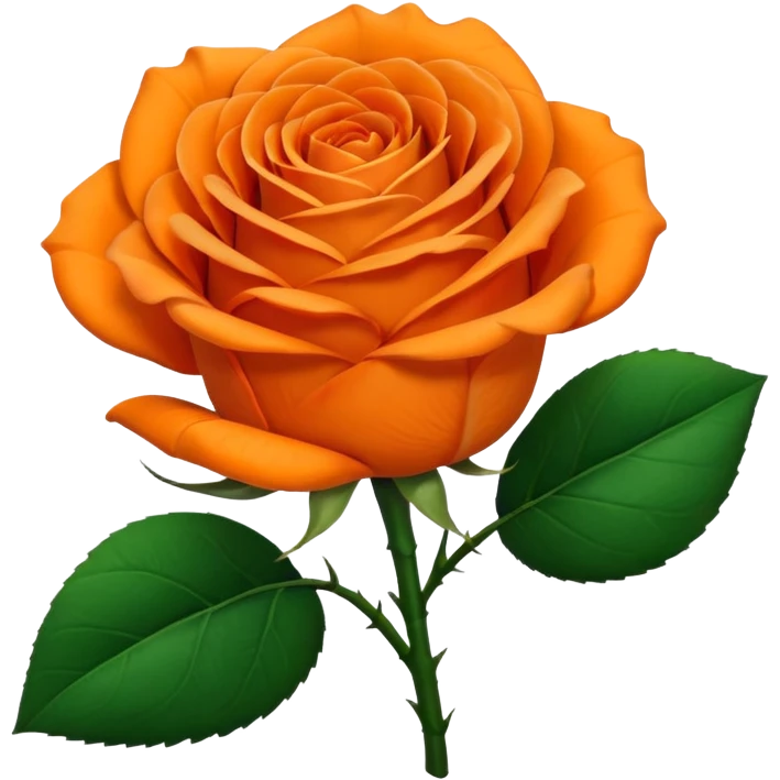 Orange rose 🌹 emoji