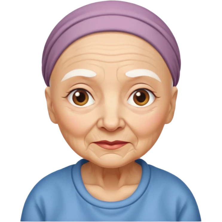 bald grandma emoji
