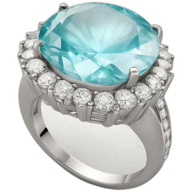 Bague en diamant emoji