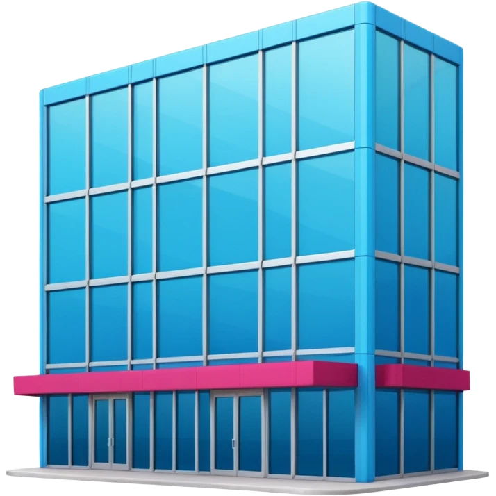 The building houses the Ozon order pickup point in its signature blue (digital blue) and raspberry colors. emoji