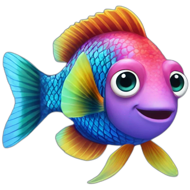 Jonathan Toews as rainbow fish inside an aquarium emoji