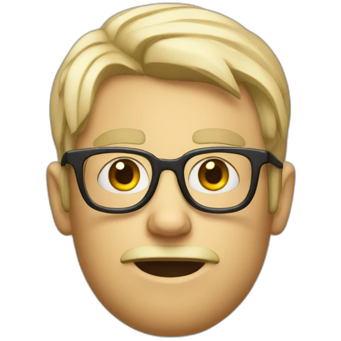 Overworked nerd emoji