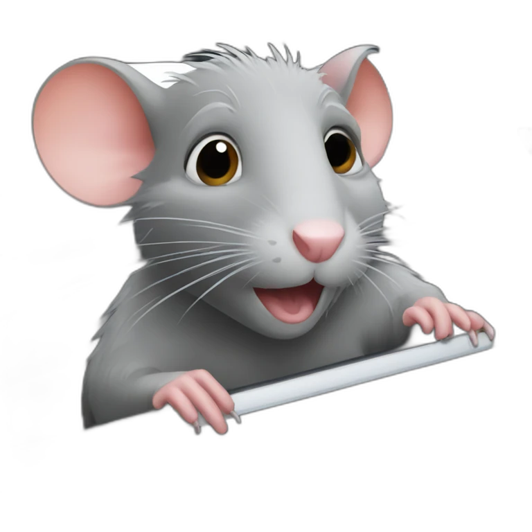 rat in car emoji