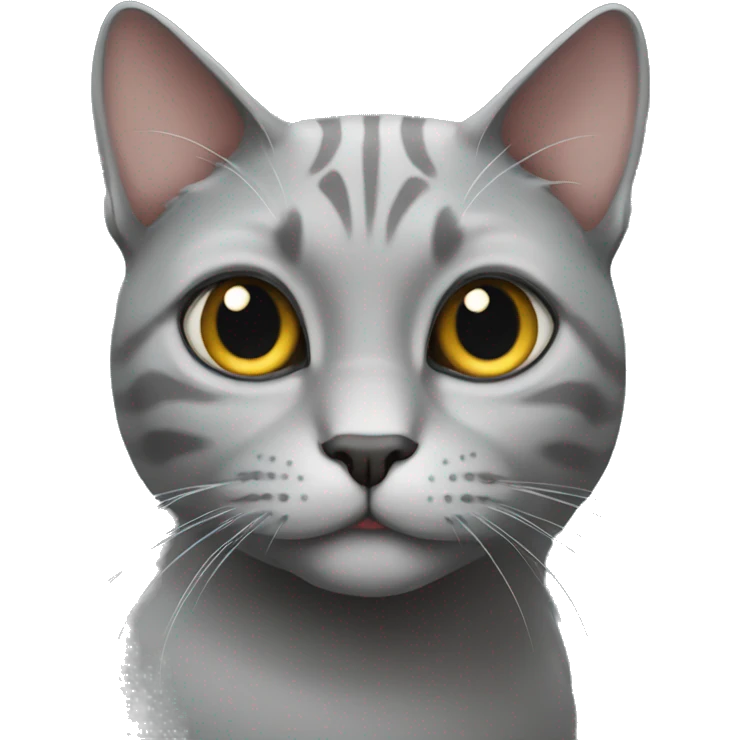 Grey cat  emoji