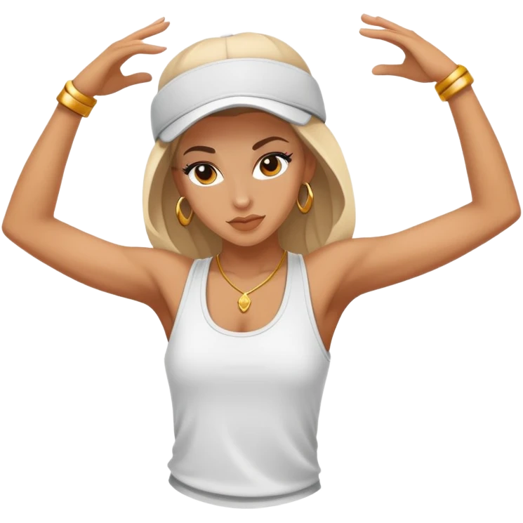 white female hip-pop dance emoji