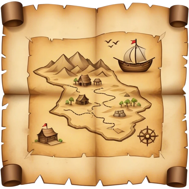 treasure map  emoji