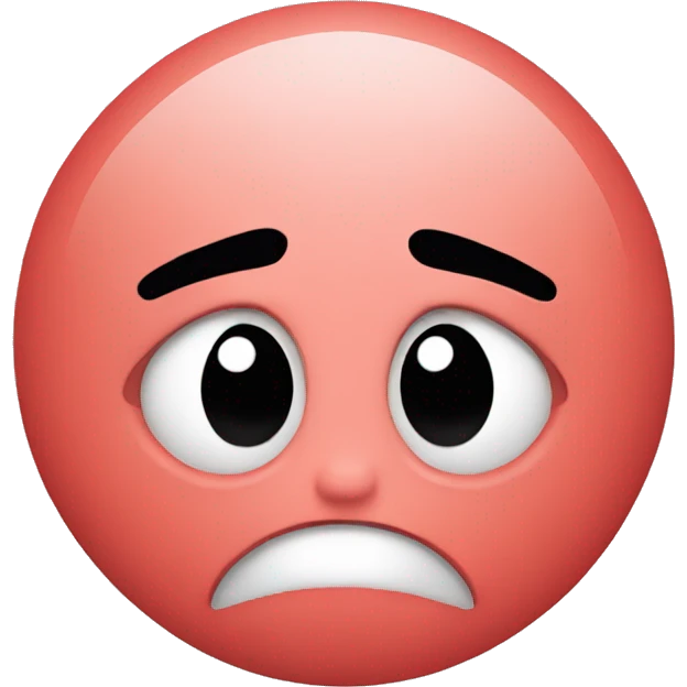 annoyed face with a  heart  emoji