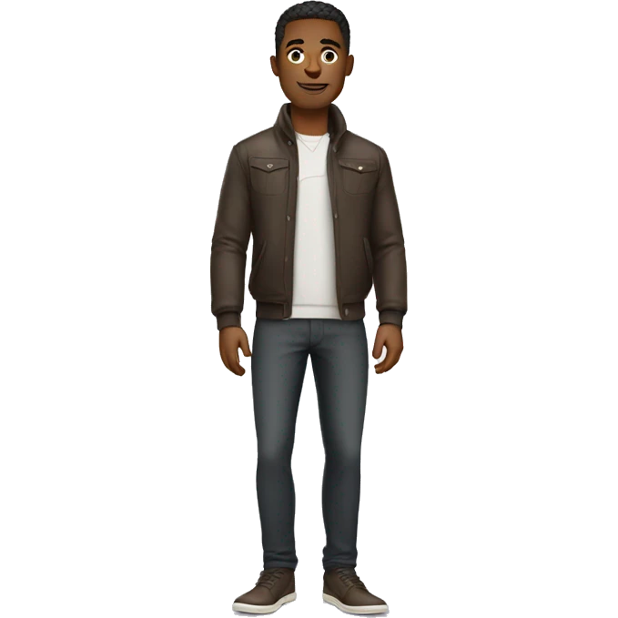confident man in stylish apparel emoji