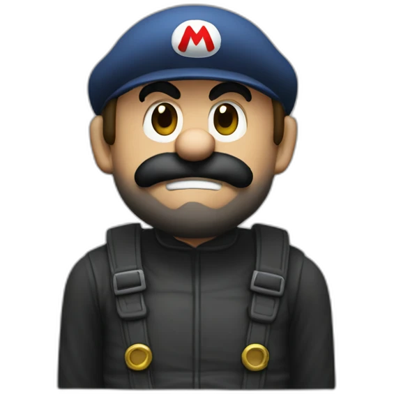 Mario bank robber emoji
