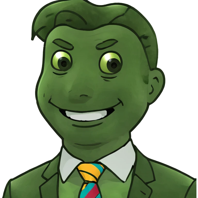 Rick Astley smiling a little bit at something funny but with only front teeth out emoji