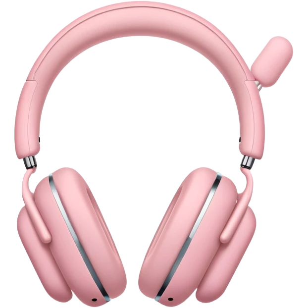 pink AirPods Max headphones emoji