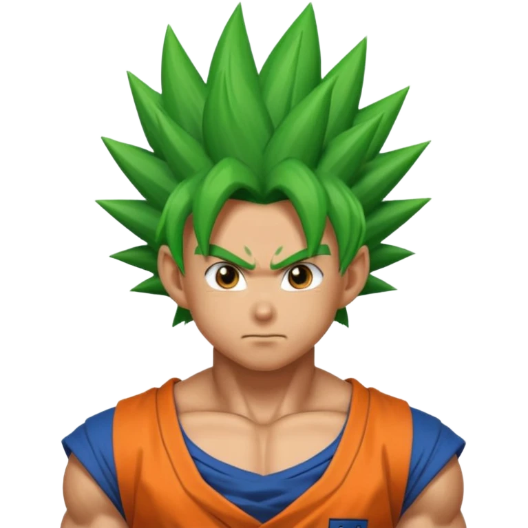 green haired goku emoji