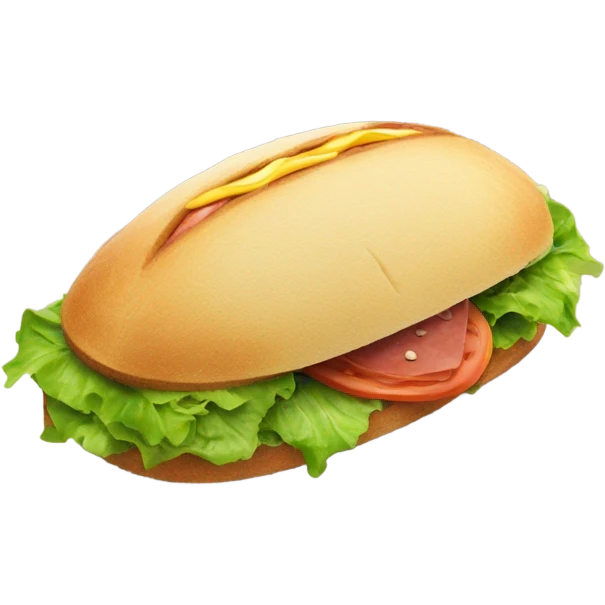 Football sandwich emoji