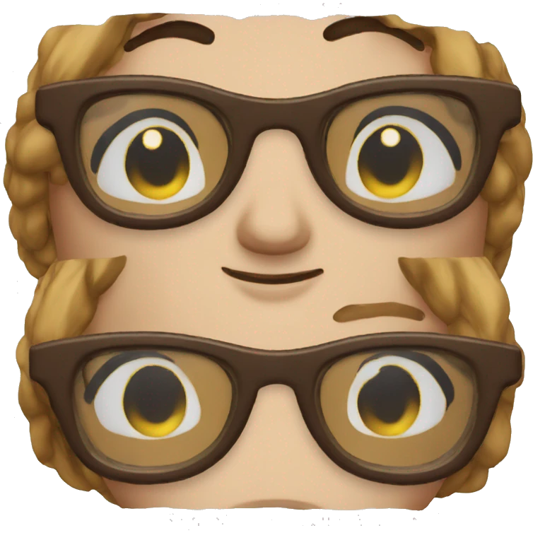 the glasses emoji made by slay emoji