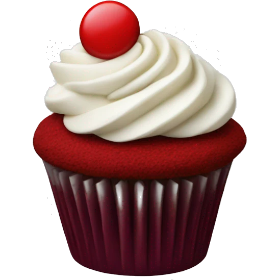 red velvet cupcake emoji