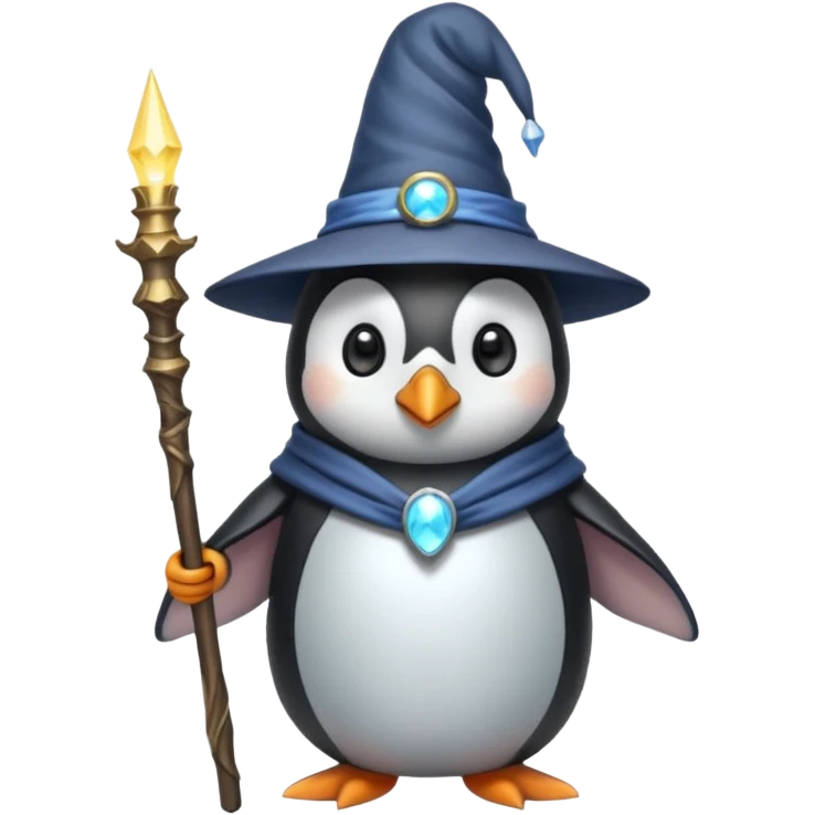 Penguin Wizard emoji