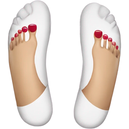 ties with french pedicure  emoji