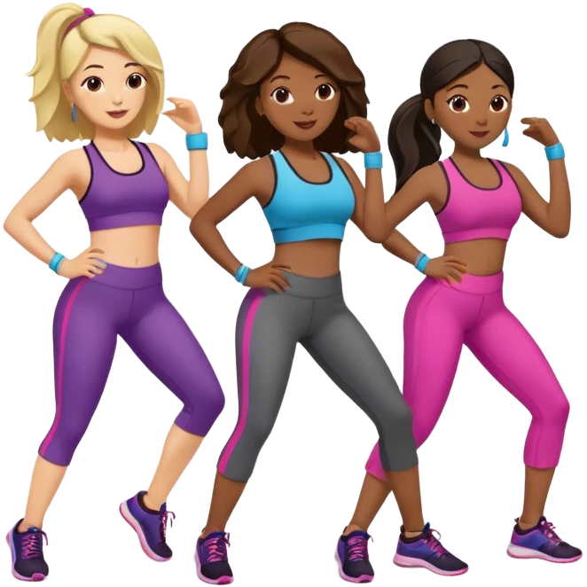 Zumba workout emoji