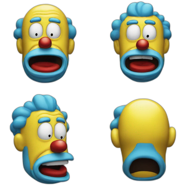 Homer sur baggy le clown emoji