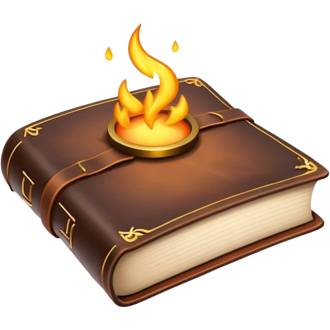Magic book emoji