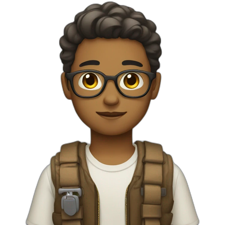 "Serene boy with accessories" emoji