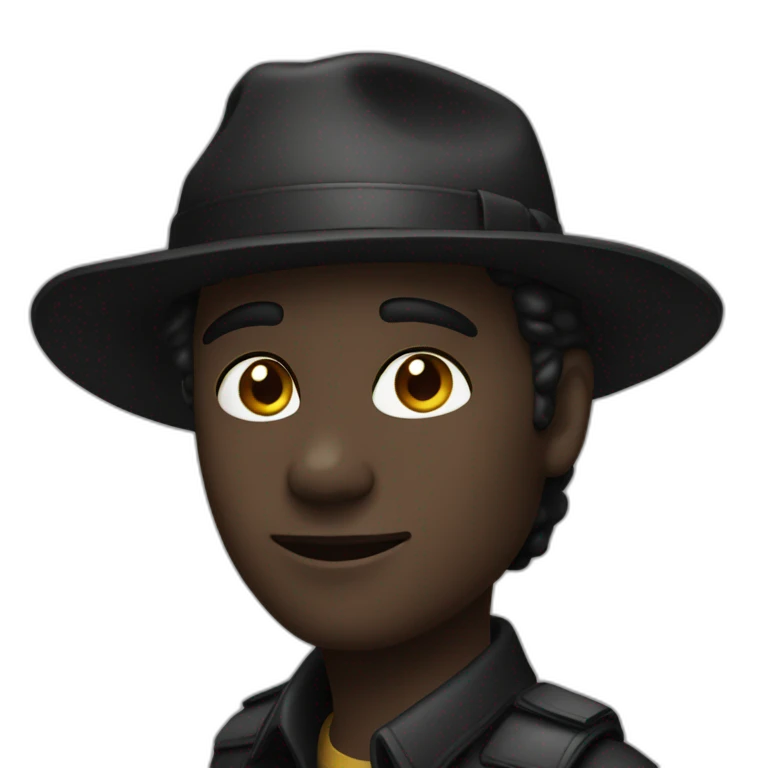 Un noir gay emoji