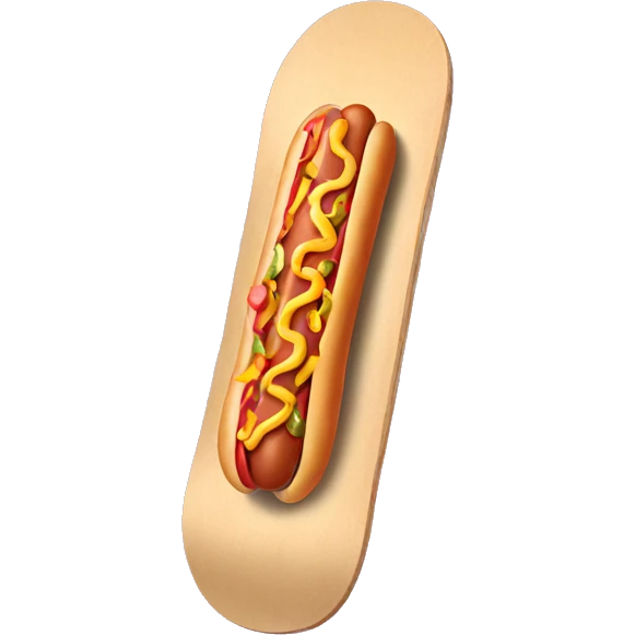 hot dog skateboard emoji