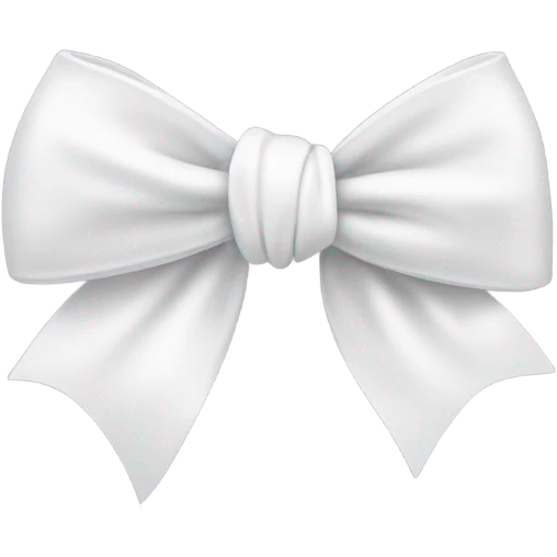 white bow emoji