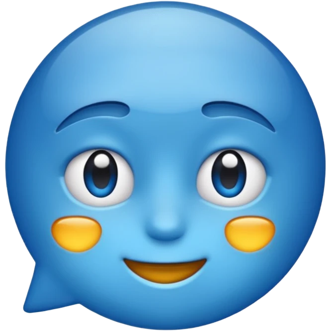 Point bleu emoji