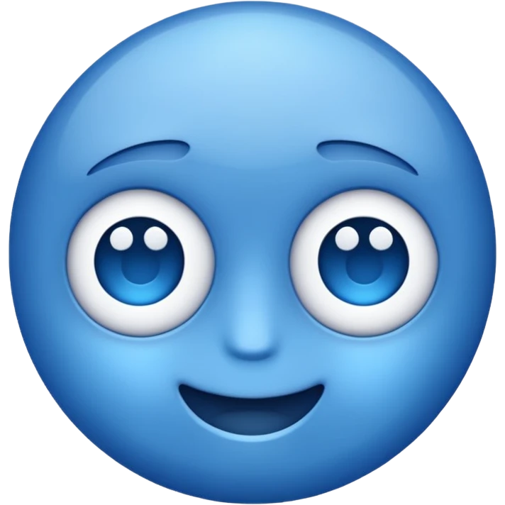 Blue emoji