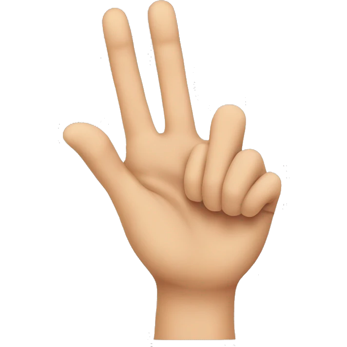 Hand with thumb and little finger up only emoji