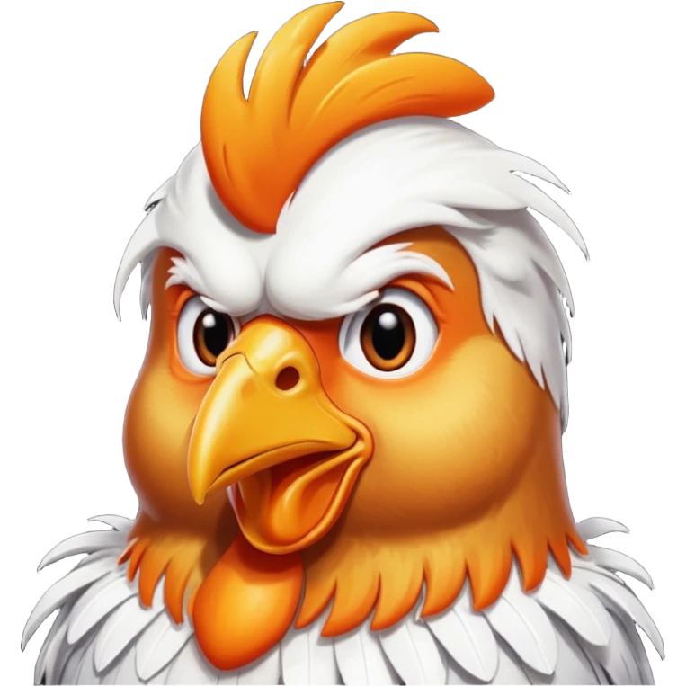 Donald trump as a chicken  emoji
