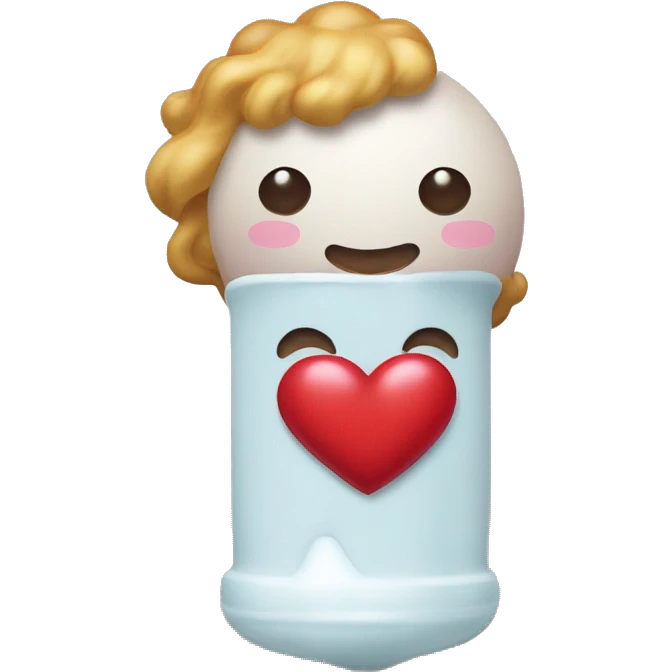 Chupetin con corazón  emoji