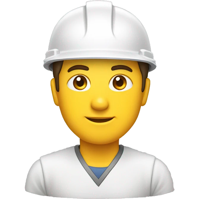 arquitectA con casco blanco  emoji