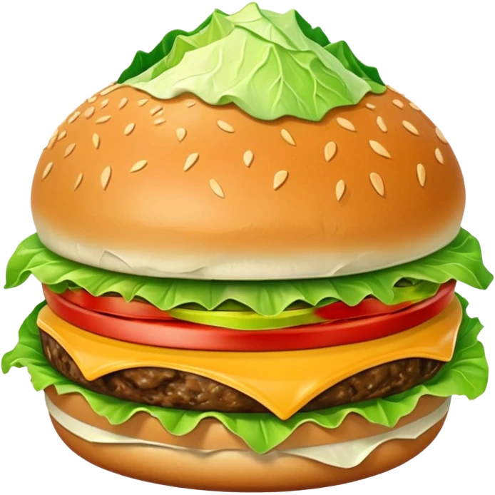 iceberg salad cut for burger emoji
