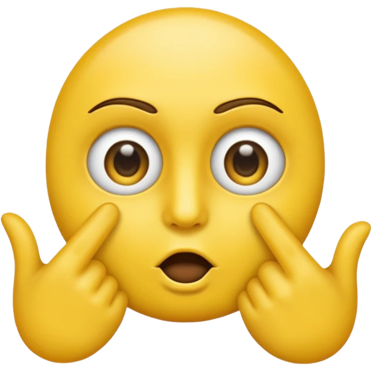 Emoji jaune qui dit ferme ta bouche emoji