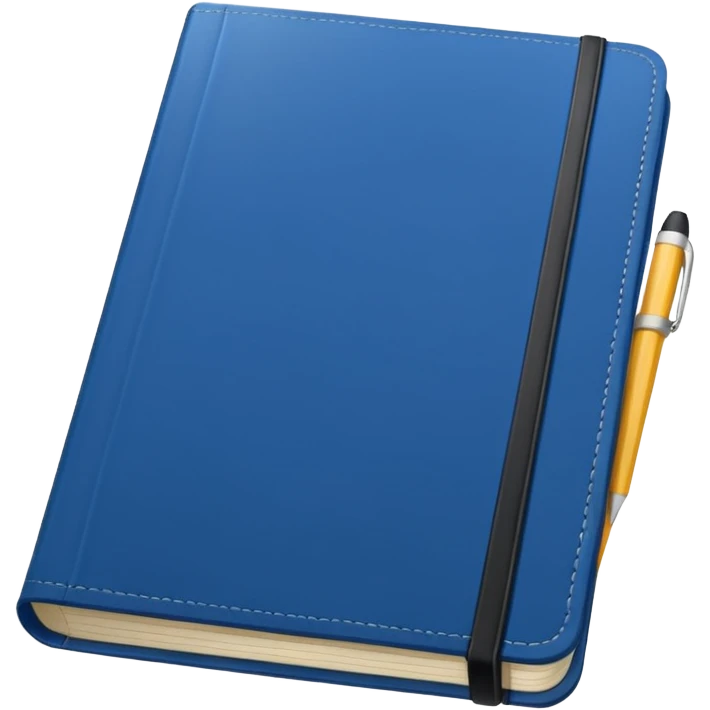 Blue notebook emoji