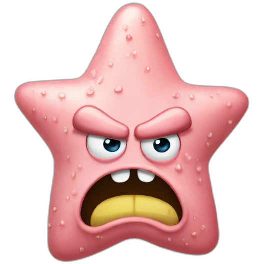 angry patrick star head emoji