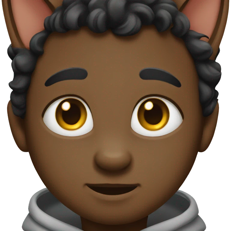 Black boy cat emoji