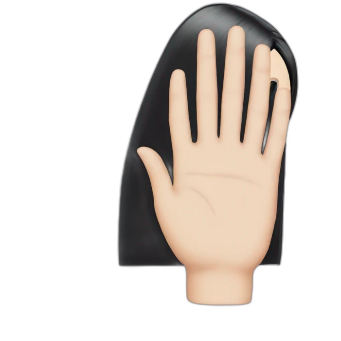 Wednesday addams hand emoji